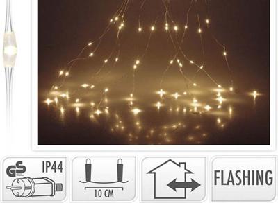 Luksus Lichtregen - Gordijnverlichting 10 x 300 cm - Warm Wit - 300 LED Lampjes