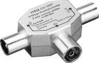 Goobay 11532 Kabel splitter/combiner Kabelsplitter Zilver - thumbnail