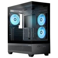 Chieftec GT-01B-OP Midi-tower PC-behuizing Zwart 3 voorgeïnstalleerde ventilators, Zijvenster