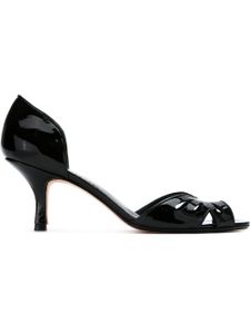 Sarah Chofakian escarpins en cuir verni - Noir