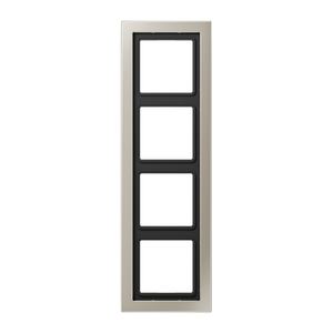 Jung LS Design Afdekraam Edelstaal 4-voudig ESD2984