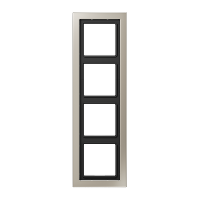 Jung LS Design Afdekraam Edelstaal 4-voudig ESD2984