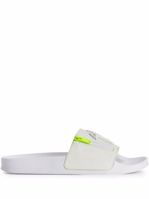 Giuseppe Zanotti claquettes Brett à logo - Blanc