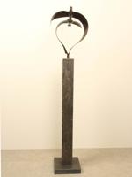 Bronzen beeld 2 vogels boven elkaar, 34 cm Bronzen beeld 2 vogels boven elkaar, 34 cm