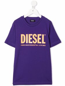 Diesel Kids t-shirt à logo imprimé - Violet