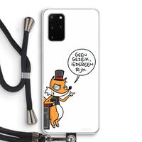 Geen Gezeik: Samsung Galaxy S20 Plus Transparant Hoesje met koord