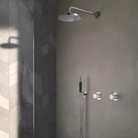Hotbath Cobber complete douche-inbouwset met inbouw douchemengkraan en 2-weg-omstel, mat zwart