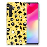 Silicone Back Case Xiaomi Mi Note 10 Lite Punk Geel - thumbnail