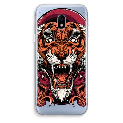 Tiger and Rattlesnakes: Samsung Galaxy J3 (2017) Transparant Hoesje