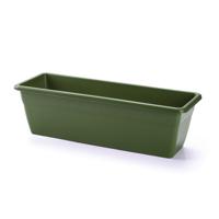 PlasticForte Plantenbak - groen - rechthoekig - 50x17x15 cm - bloembak