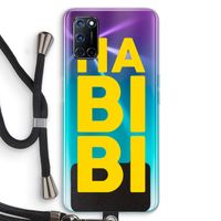 Habibi Majorelle : Oppo A52 Transparant Hoesje met koord