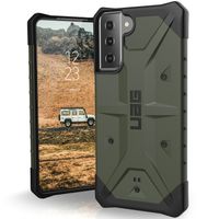 UAG - Pathfinder backcover hoes - Samsung Galaxy S21 Plus - Groen + Lunso Tempered Glass