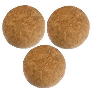 3x stuks inlegvellen kokos voor hanging basket 30 cm - kokosinleggers