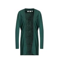 WE Fashion fijngebreid vest groen - thumbnail