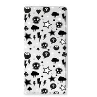 Mobiel BookCase OPPO A57 | A57s | A77 4G Silver Punk - thumbnail