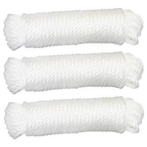 AMIG paracord touw - 3x - 10 meter - D5mm - 110kg - polypropyleen - wit