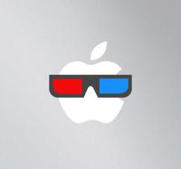 Sticker Apple MAC 3D bril - thumbnail