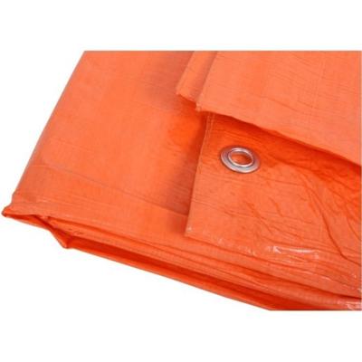 Afdekzeil/dekzeil aanhanger - oranje - 8 x 12 meter - met ringen - outdoor