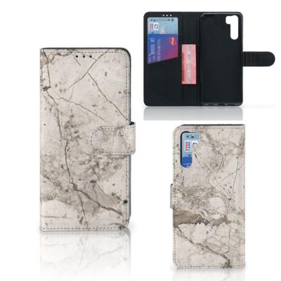 OPPO A91 | Reno3 | Bookcase | Marmer Beige