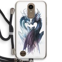 Yin Yang Dragons: LG K10 (2017) Transparant Hoesje met koord