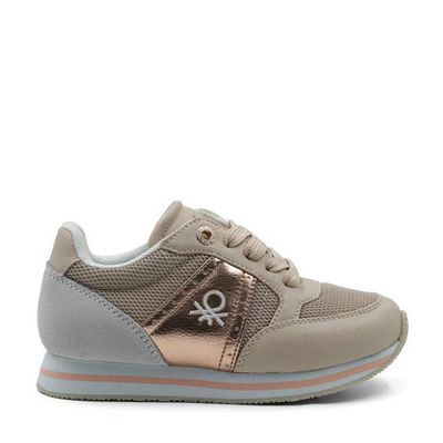 Benetton Bull Mix sneakers beige/roségoud Benetton Bull Mix sneakers beige/roségoud