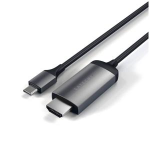 Satechi ST-CHDMIM USB-C-displaykabel USB-C / HDMI Aansluitkabel HDMI-A-stekker, USB-C stekker 1.8 m Spacegrijs 4K UHD