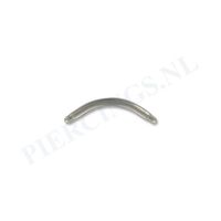 Staafje banana titanium 1.2 mm 6 mm