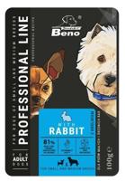 SUPER BENO Adult Small and medium Rabbit - Nat hondenvoer - 100 g