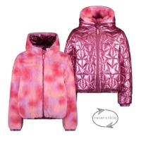 B.Nosy winter winterjas meisjes - roze - Jessie - reversible