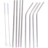 Alpina eco drinkrietjes 21cm rvs 10delig