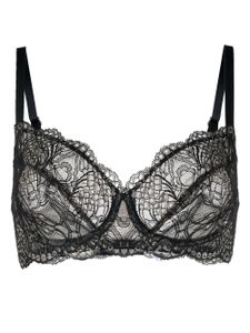 Hanro soutien-gorge en dentelle - Noir