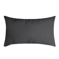 Stof Textile sierkussen Nelson - donkergrijs - 30 x 50 cm - bank kussens - polyester