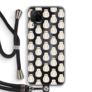 Uilen: Huawei P40 Lite Transparant Hoesje met koord