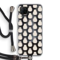 Uilen: Huawei P40 Lite Transparant Hoesje met koord