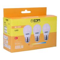 Set van 3 ledlampen EDM 98201 G 35 W 5 W 50 W E27 3200 Lm Ø 4,5 x 8 cm (3200 K)