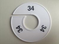 Maatring 11 cm wit/zwart 34