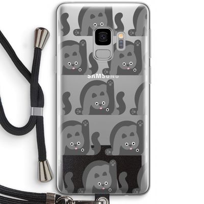 Cats: Samsung Galaxy S9 Transparant Hoesje met koord