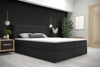 2dekans Boxspring met opbergruimte Bloss - 180 x 200 Antraciet [Bodemplaat kapot - Niet in originele verpakking]