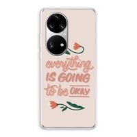 Optimistic flower girl: Huawei P50 Pro Transparant Hoesje