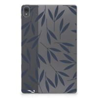 Lenovo Tab P11 | P11 Plus | Siliconen hoesje | Leaves Blue