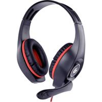 Gembird GHS-05-R On Ear headset Gamen Kabel Stereo Zwart, Rood Volumeregeling