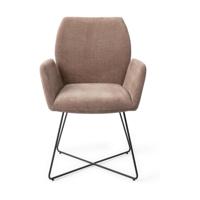 Jesper Home Misaki eetkamerstoel Mocha Mist cross black