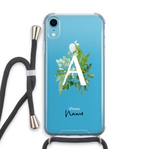 Green Brush: iPhone XR Transparant Hoesje met koord