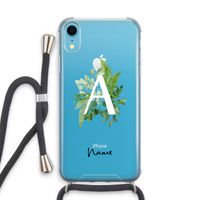 Green Brush: iPhone XR Transparant Hoesje met koord