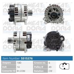 Meat Doria Alternator/Dynamo 5515376