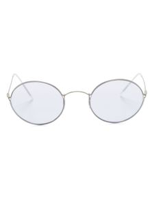 Giorgio Armani lunettes de soleil à monture ronde - Argent