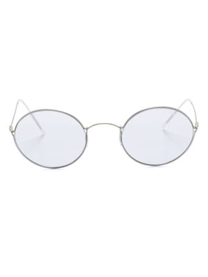 Giorgio Armani lunettes de soleil à monture ronde - Argent