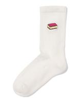 HEMA Dames Sportsokken Rib Tompouce Wit (wit) - thumbnail