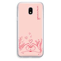 Love is in the air: Samsung Galaxy J3 (2017) Transparant Hoesje