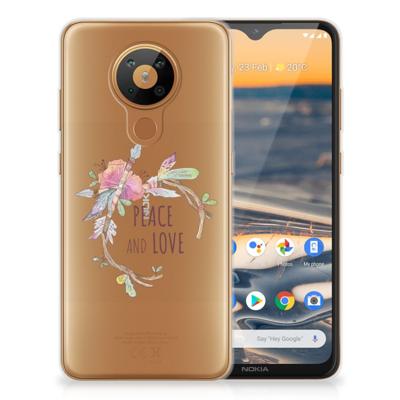 Nokia 5.3 Telefoonhoesje met Naam Boho Text Nokia 5.3 Telefoonhoesje met Naam Boho Text